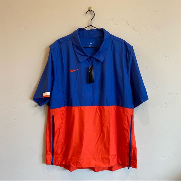NIKE Coaches Lightweight Short Sleeve Jacket Boise Denver Broncos Florida Gators - Picture 1 of 11